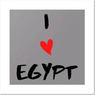 I love egypt by Qrotero Posters and Art